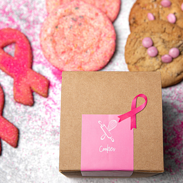Pink October Gift Box Cookies + Tea  🌸🍪💕