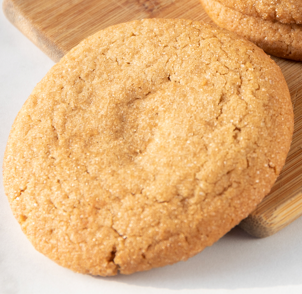 Close up of a delicious Snickerdoodle Cookie, melt in your mouth. Fresh baked daily in our California, San Francisco bakery in small batches, from the best local and organic ingredients.
