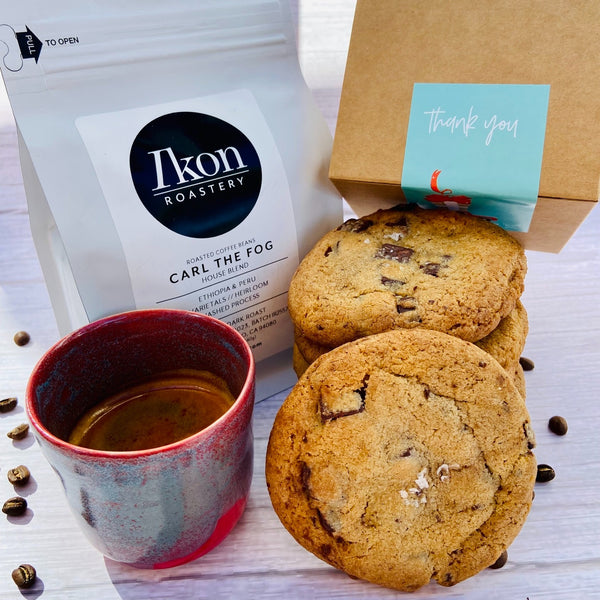 Gift Box - Chocolate Chip Cookies and Coffee - Thank you