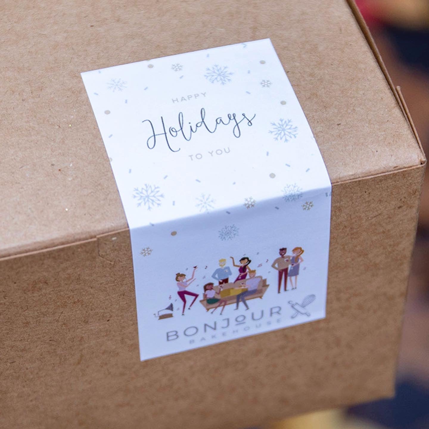 1 Holiday Spirit Gift Box - Cookies + Cocoa R  - Customized it with your Company Logo 🌟