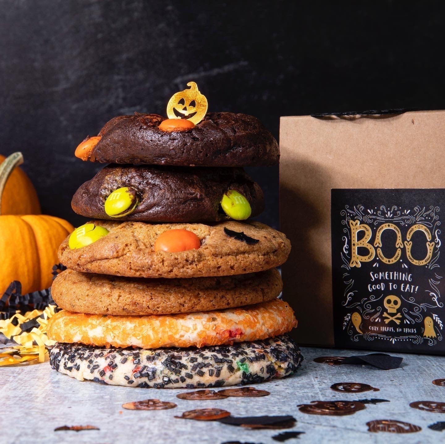 Boo Gift Box - Monster Cookies + Choice of Hot Drink 👻🎃
