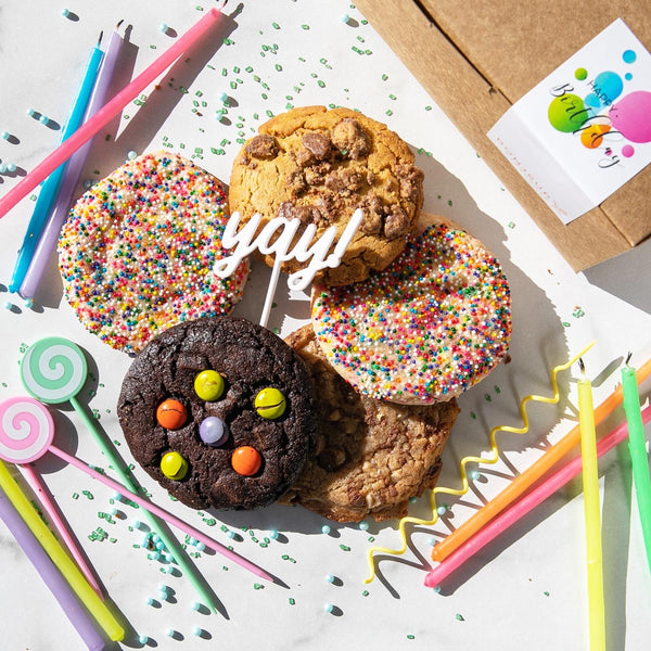 6 Assorted Cookies - Happy Birthday R
