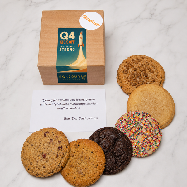 6 Assorted Cookies Q4 Kick Off Cookie Box 🚀 - Customizable sticker