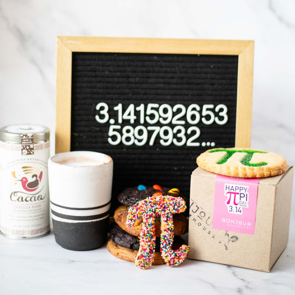 Pi Day Cookies Box + Hot Cocoa