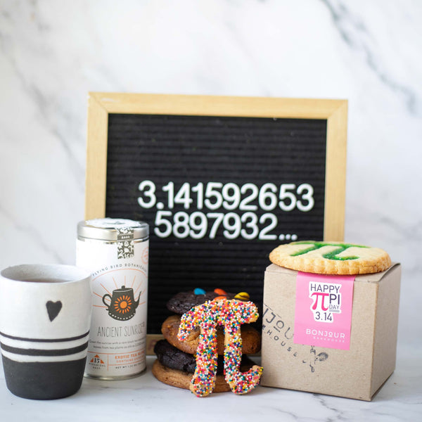 Pi Day 3.14 Assorted Cookies with delicious tea