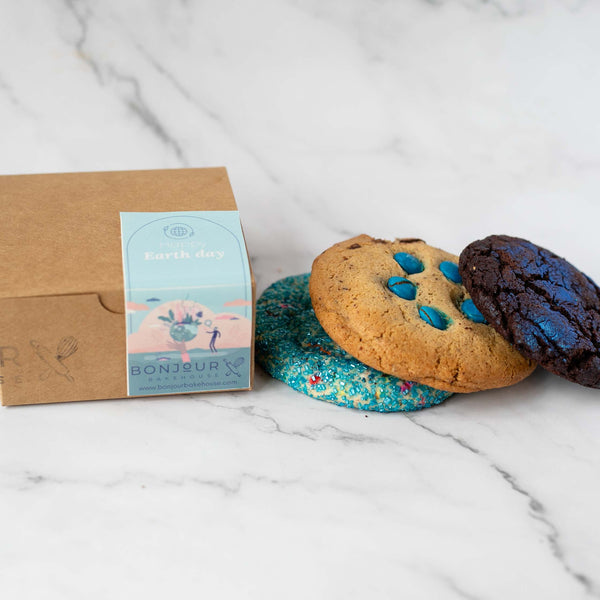 Earth Day Cookies with 100% Compostable Packaging Chocolate Chip