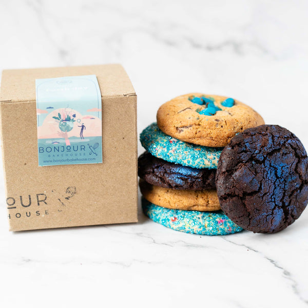 Chocolate Earth Day Cookies with 100% Compostable Packaging