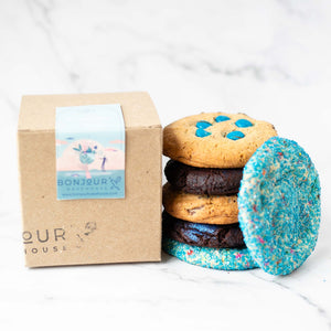 Double Chocolate Earth Day Cookies with 100% Compostable Packaging