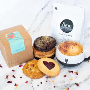 Coffee and cookies gift box Mother's Day