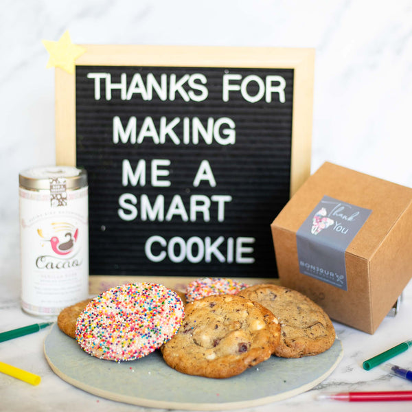 Teacher Day Cookies & Hot Drink Gift Box