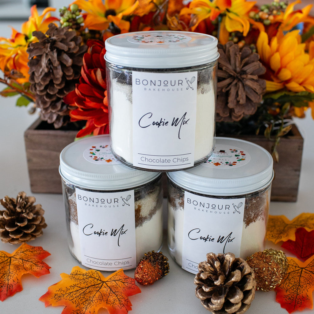 🍁 🍂 Cookie Mix Jar - Chocolate Chip - Happy Thanksgiving 🍁 🍂