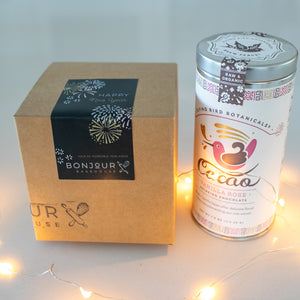 New Year Gift box Cocoa FLying Bird Cookies