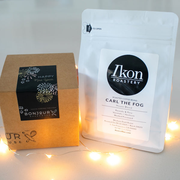 New Year Gift box Coffee Ikon ROastery Beans Cookies