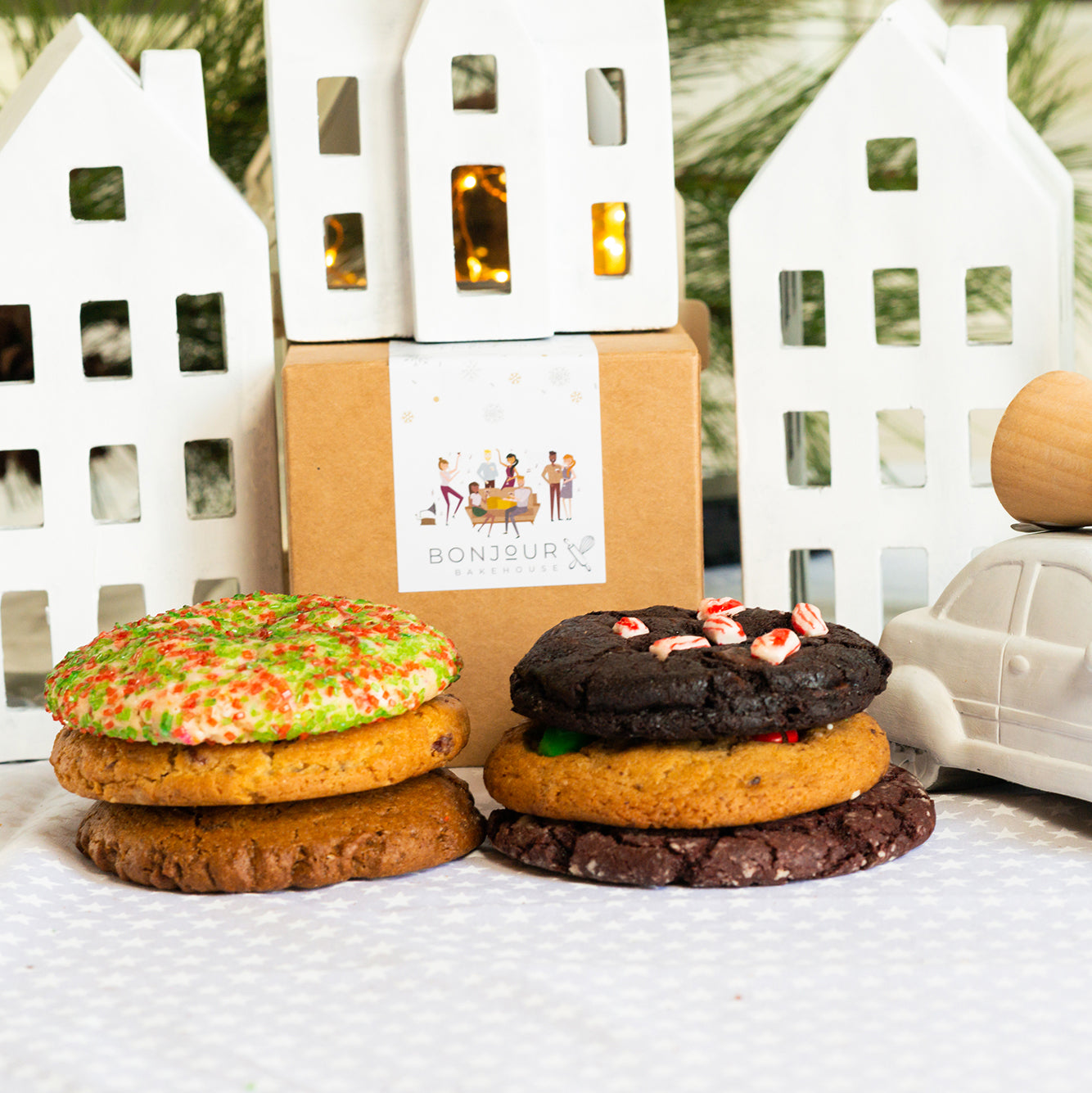 1 Holiday Spirit Gift Box - Cookies + Coffee R - Customized it with your Company Logo 🌟