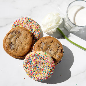Chocolate Chips Cookies and Rainbow Cookies (Sugar Cookies,Party Cookies). Bakes fresh daily from our Bakery in California, San Francisco, San Mateo. Best for gifts, birthday, corporate gifts, employee appreciation