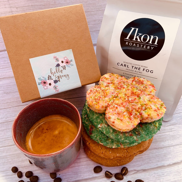 🌸 Hello Spring Gift Box - Cookies and Caffeine 🌸