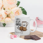 White Mug - But First Coffee & Cookies